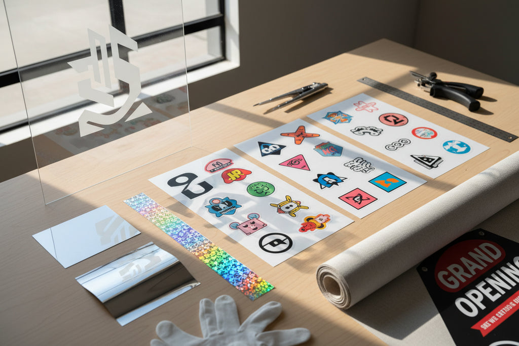 How Print Shops Choose Printable Vinyl for Stickers, Signage, and Window Graphics