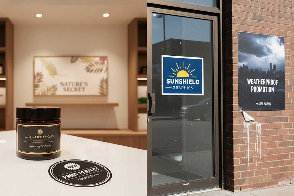 Indoor vs Outdoor Printable Vinyl Decals: A U.S. Print Shop Guide