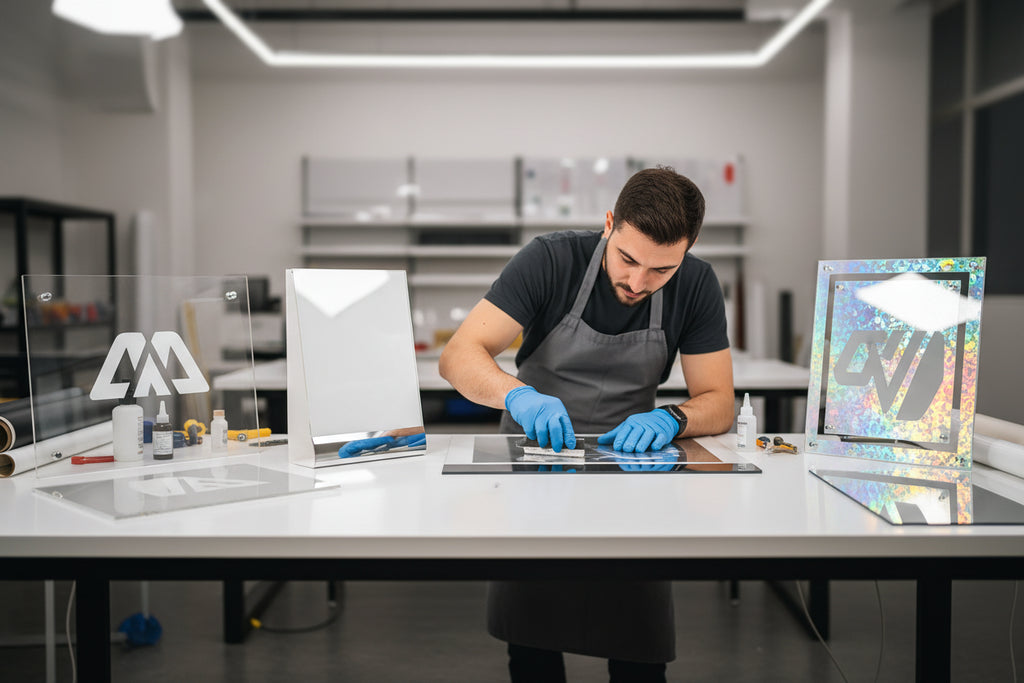 Printable Vinyl for Acrylic Signs: Clear Panel Production Guide
