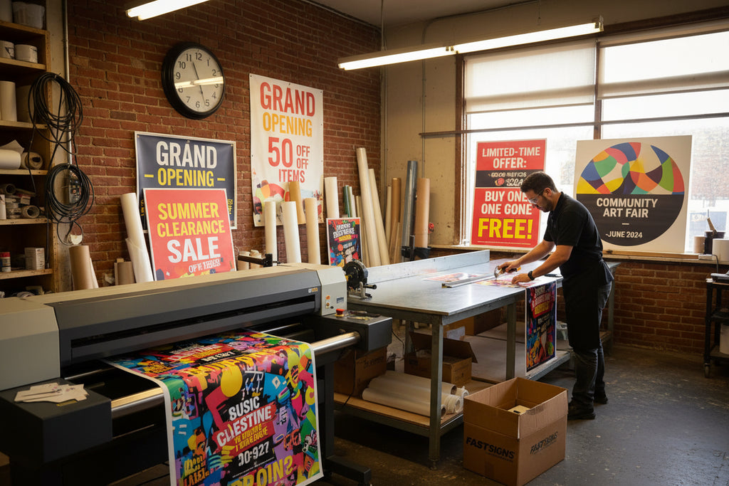 Printable Vinyl for Short-Term Promotional Signs: Cost, Finish, and Turnaround