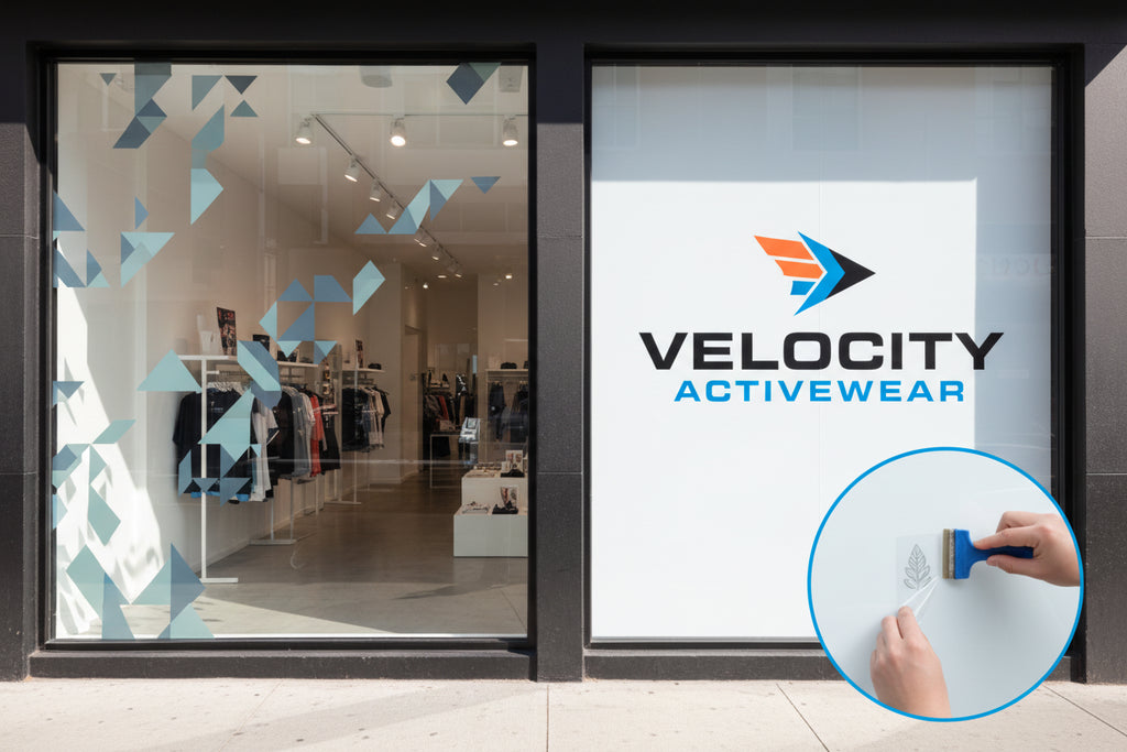 Printable Vinyl for Storefront Window Graphics: Clear Film vs White Vinyl