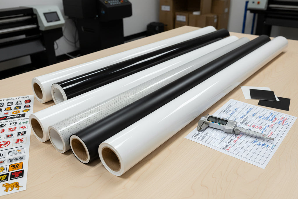 Printable Vinyl Roll Specifications: What Print Shops Should Confirm Before Ordering