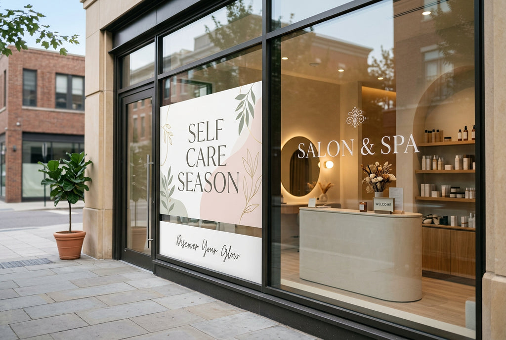 Printable Vinyl for Salon and Spa Window Promotions