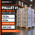 Graphictac Wholesale Clearance Pallet #1: fixed 40-roll lot, $10,500 retail value and $6,300 clearance price, plus estimated LTL freight.