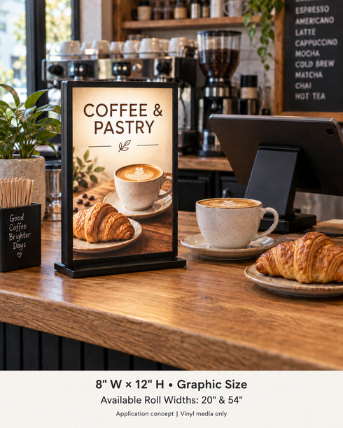 Graphictac 3.5mil Translucent Backlit Printable Vinyl 20"or 54"Roll