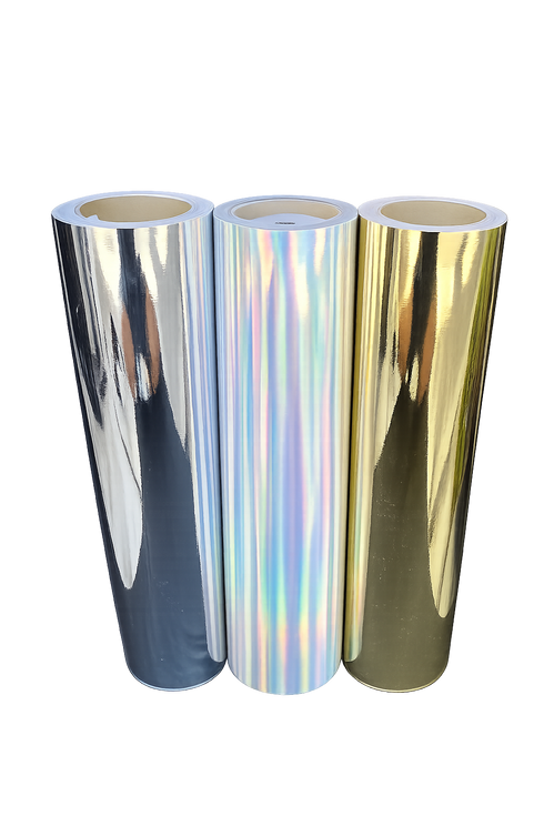Graphictac 20" Sample Rolls - Holographic Silver & Gold