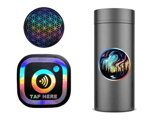 4mil rainbow holographic stretchable printing vinyl 30in x 100ft