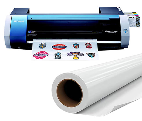 6mil Semi-Rigid Printable Permanent Matte White 20in x 100ft
