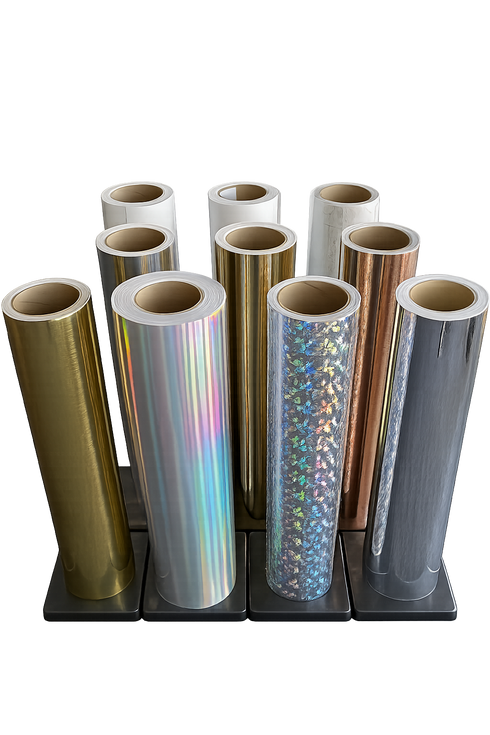 Graphictac 20" Sample Rolls - White & Clear Printable Vinyl