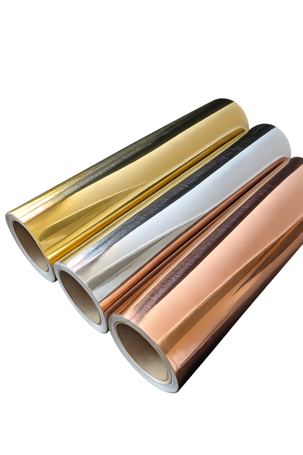Graphictac 20" Sample Rolls - Shattered Ice & Brushed Chrome