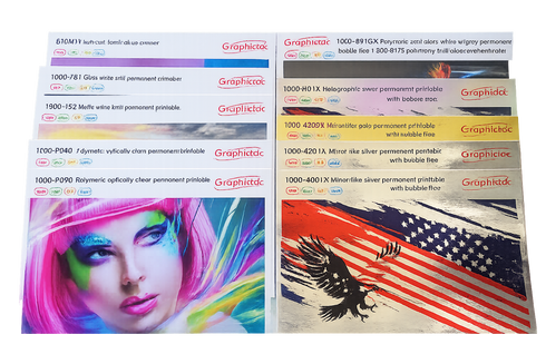 Graphictac Sample Swatches Printed Sheet All Available SKUs (Free)