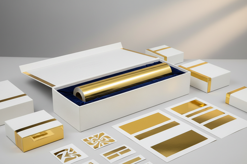 Mirror-Like Gold Chrome Printable Vinyl Roll for Labels & Decals - 20in x 100ft