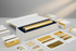 Mirror-Like Gold Chrome Printable Vinyl Roll for Labels & Decals - 20in x 100ft