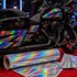 Graphictac rainbow holographic printable vinyl roll motorcycle decal application ad hero