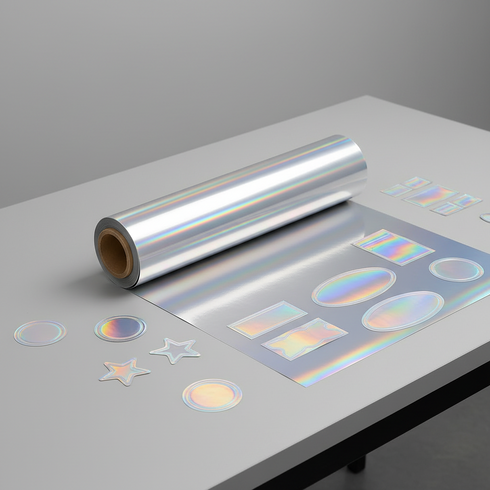 Rainbow Holographic Printable Vinyl Roll for Stickers & Labels - 20in x 100ft