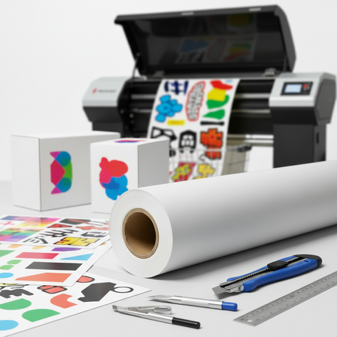 6mil Semi-Rigid Printable Removable Matte White 30in x 100ft