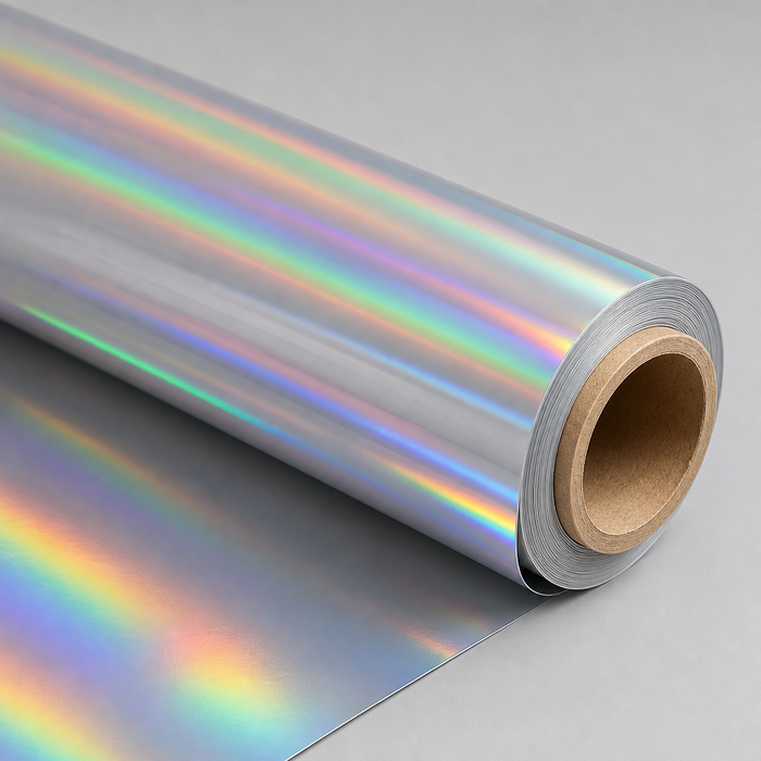 Rainbow Holographic Printable Vinyl Roll for Stickers & Labels - 20in x 100ft