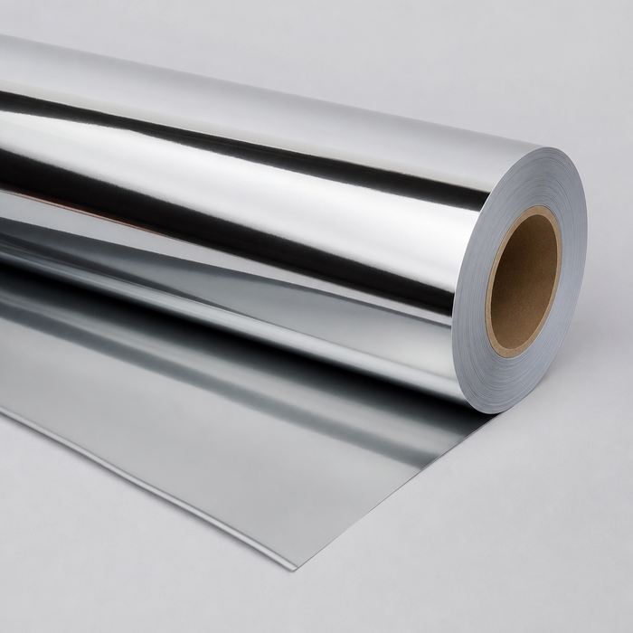 Mirror Silver Chrome Air-Release Printable Vinyl 54in x 100ft