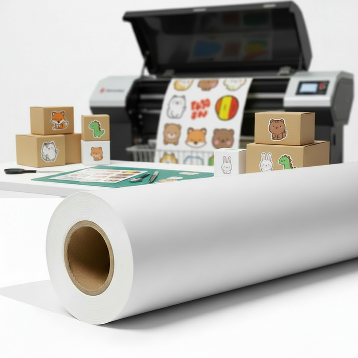 6mil Semi-Rigid Printable Removable Matte White 30in x 100ft